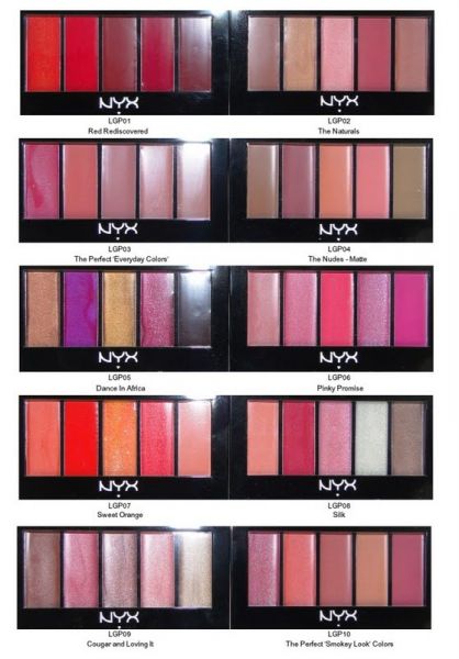 Paleta de gloss Nyx